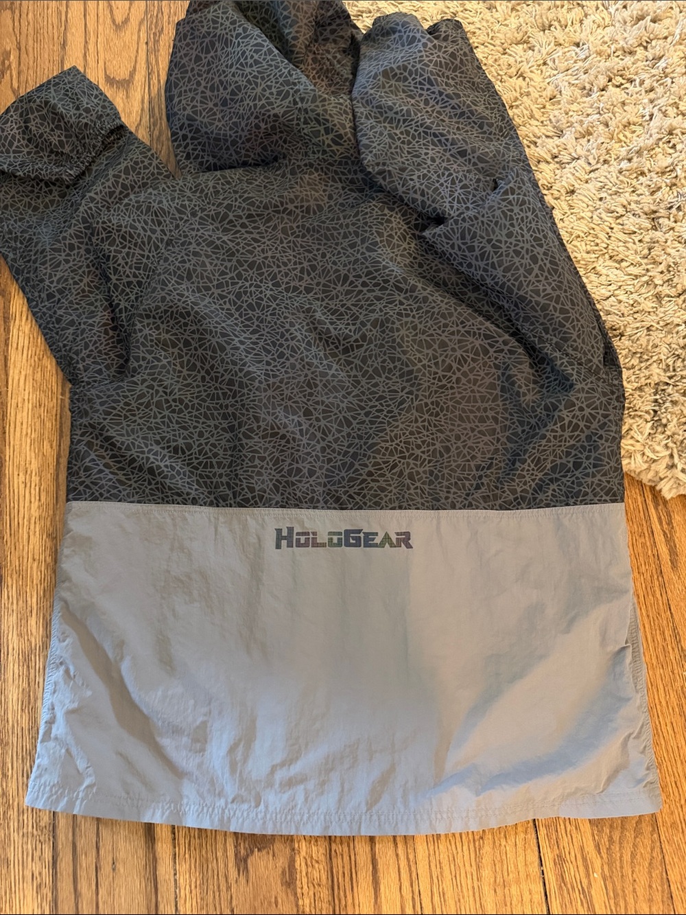 HoloGear Holographic Glowing Reflective Half Zip Size Large - Picture 5 of 5